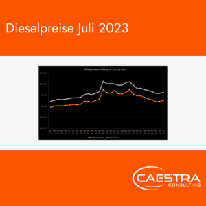 Informationstafel-logistik-Caestra Consulting-dieselpreisentwicklung-juli-2023